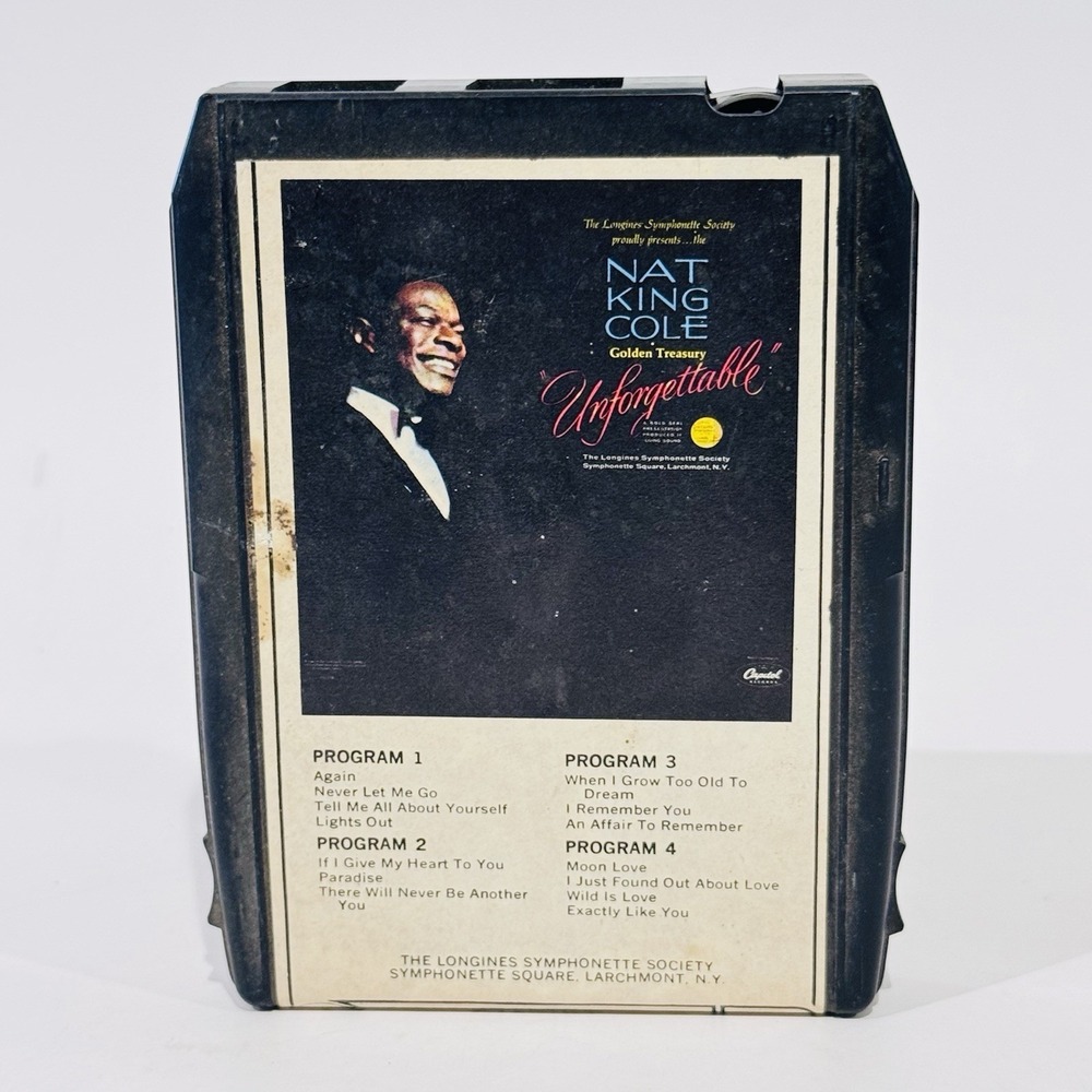 Nat King Cole Unforgettable 8 Track Tape